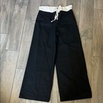 Mango Black and White Wide Leg Palazzo Pants Photo 0