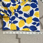 Loft  The Riviera Lemons High Waist Blue and Yellow 4” Shorts Photo 5