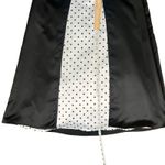 Vintage Black White Tuxedo Cap Sleeve Polka Dot Formal Dress Prom Gown sz 2 NEW Photo 4