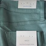 Hudson Jeans NWT HUDSON Nico Midrise‎ Straight Leg Jean, Coated Forest Walk - Sz Photo 6