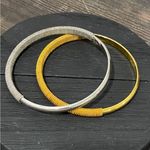 Bijoux Cascio vintage 2 signed bangle bracelets gold and silver toned si… Size 8 Photo 0