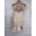 Lulus  Formal Prom‎ Mini Dress Womens Small Ivory Gold Hummingbird Print NEW Photo 5