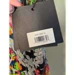 Mac Duggal  NWT Sequined Floral Detail Mini Dress in Black Multi Size 10 Photo 5