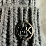 Michael Kors  Charcoal Cable Knit Beanie with Pom Photo 2
