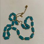 Kate Spade  long blue & gold tone necklace Photo 3