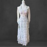 Vintage Gunne Sax By Jessica Blue White Floral Laced Prairie Dress Sz 7 AS IS Photo 15