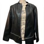Liverpool NWT  Zip-Off Detail Faux Leather Jacket Photo 9