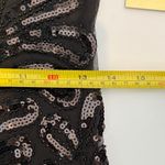 NWT Verte Black Sequin Mesh Bodycon Dress Large Beaded Halter Red Dress Boutique Photo 14