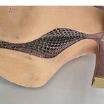 Bisou Bisou  Leather shoes size 7.5 Pink Crystal Stone Womens Prom Shoes heels Photo 12