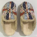 Free People  textile damon cozy mules in blue combo size 36.5 Photo 21