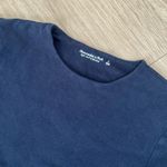 Abercrombie & Fitch  Double Lined Crew Bodysuit Navy Photo 1