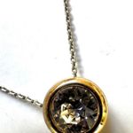White House | Black Market  single rhinestone pendant necklace Photo 6