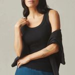 American Giant Ribbed Tank Top Black Scoop Neck Sleeveless Size XS Made In USA Photo 7