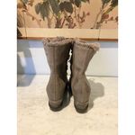 Sorel Boots Womens Size 7.5 Gray NL3021-052 Cozy Winter Shearling Lace Up Warm Photo 3