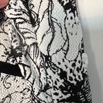 Parker Yonkers Black & White Vintage Floral Combo Contrast-Trim Dress XSMALL NWT Photo 6