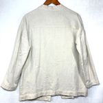 Soft Surroundings NWT S Embroidered Linen Minali Jacket Cardigan Boho Lagenlook Photo 5