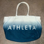 Athleta  Ombre Blue and White Tote Bag Photo 0