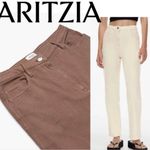 Wilfred Aritzia  Free Chocolate Brown Straight Leg High Rise Denim Jean 4 Photo 1