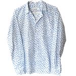 Frank & Eileen Like New  Barry Button Down Top Signature Crinkle Hearts Large Photo 1