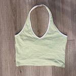 Brandy Melville  Light Green Top with White Trim Photo 1