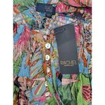 Rachel Roy  Multicolor Floral Maxi Skirt Smocked Waist Hi Low Tropical Sz XS Photo 7