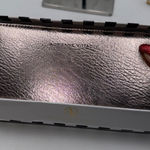 Adrienne Vittadini Studio Rose Gold Metallic Zip Around Wallet RFID Protection Pink Photo 0