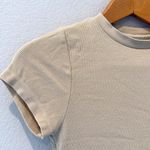 Set Active  Beige Ribbed Crop Top Size Extra Small XS Photo 1