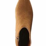 Kensie Lyden Brown Pointy Toe Suede Ankle Bootie Chunky Heels NWT Photo 2