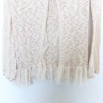 BKE Y2K‎  Womens Sweater Size M Beige Crochet Knit Lace Long Sleeve Boho Cottage Photo 7