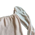 Wilfred  Smocked Off-Shoulder Long Sleeve Shirt Top Blouse Chiffon Size Medium Photo 5