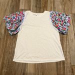THML  Embroidered Puffy Sleeve Fiesta Top Photo 1