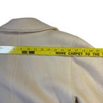 Vintage Unbranded Cream 100% Wool Trench Dress Coat Jacket Womens 2P USA‎ Photo 9