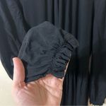 Boden Clara Jersey Knit Ruffle Shirt Dress in Black Photo 1