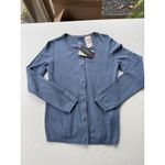 Tommy Hilfiger Baby Blue Cotton Button Cardigan XS Preppy Classic Magnet Buttons Photo 7