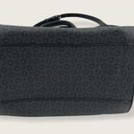 Guess Vegan PVC Black Monogram Deep Large Zip Snap Crossbody Shoulder Bag Photo 2