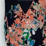 Chicos Womens Floral Liquid Knit Jumpsuit Size L 2 Sleeveless Stretch Tropical Black Size L Photo 4