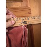 BiBi M velvet oversized wide leg adjustable overalls dusty pink mauve Size M Photo 9