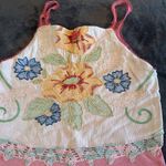 Y2K Embroidered Pink Tank Top 11 Greenwich Dress Shop NYC boutique coquette XS Photo 1