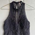 Free People Valencia Lace Cotton Mini Dress Sleeveless Black Size S Photo 4