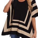 PULI Womens Jacquard Pullover Ponchos Sweater Elegant Shawl Wraps Warm Travel Sweaters for Fall Winter. OS Photo 4