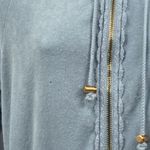 Juicy Couture Terry Cloth Y2K 2000s Zip Up Jacket Hoodie Top Blue Medium Logo Photo 9