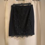 Brixon Ivy  Black Floral Lace Mini Skirt Photo 1