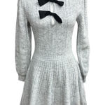 Adelyn Rae Medium Gray Long Sleeve Sweater Dress Photo 0