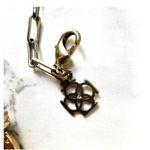 Ann Taylor gold tone and blue rhinestone necklace Photo 4