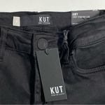 Kut From The Kloth NWT  Amy Crop Straight Leg Jeans Black Size 0 Denim‎ Photo 3