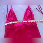 Elegant Pink Satin Slip Dress zeliha Xara mini dress size S Photo 9