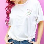 Krass&co The Might Logo White T-Shirt Pastels Size S/M 100% Cotton Photo 1