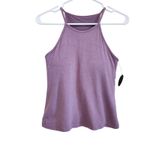 Klassy Network  Lilac Padded Knit Ribbed High Neck Brami Tank Top Shirt Medium Photo 1