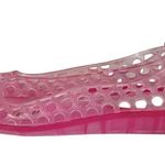 White Mountain Pink Jelly Shoes Polka Dot Cut Outs Small Wedge Heel Sz 9 Photo 0