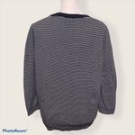 Gap  Navy Blue & White Striped Embroidered Hello Sweater Size‎ M Photo 2